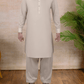 Beige - Shalwar kameez - Bandkraag - Saqafat collectie
