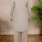 Beige - Shalwar kameez - Bandkraag - Saqafat collectie