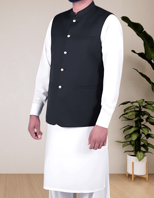 Zwart - Waistcoat/Gilet - UniWorth Collectie