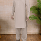Beige - Shalwar kameez - Bandkraag - Saqafat collectie