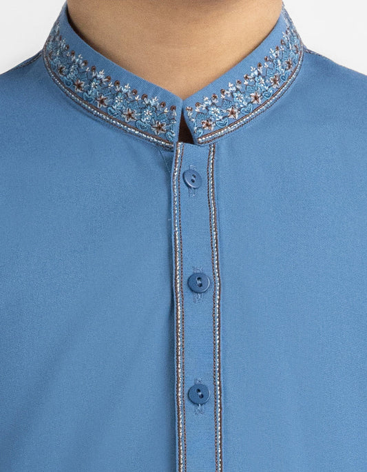 Blue Kameez Shalwar  for Boys | J. Junaid Jamshed