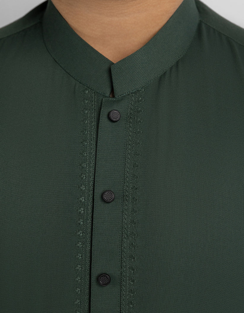 Deep Green Kameez Shalwar for Boys | J. Junaid Jamshed