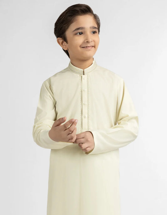 Lemon Kameez Shalwar for Boys | J. Junaid Jamshed