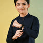 Navy Blue Kameez Shalwar for Boys | J. Junaid Jamshed