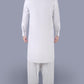 Effen wit - Shalwar kameez - Gewone kraag - Saqafat collectie