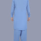 Lichtblauw - Shalwar kameez - Bandkraag - Saqafat collectie