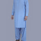 Lichtblauw - Shalwar kameez - Bandkraag - Saqafat collectie
