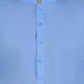 Lichtblauw - Shalwar kameez - Bandkraag - Saqafat collectie