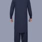 Navy Blauw - Shalwar kameez - Bandkraag - Saqafat collectie